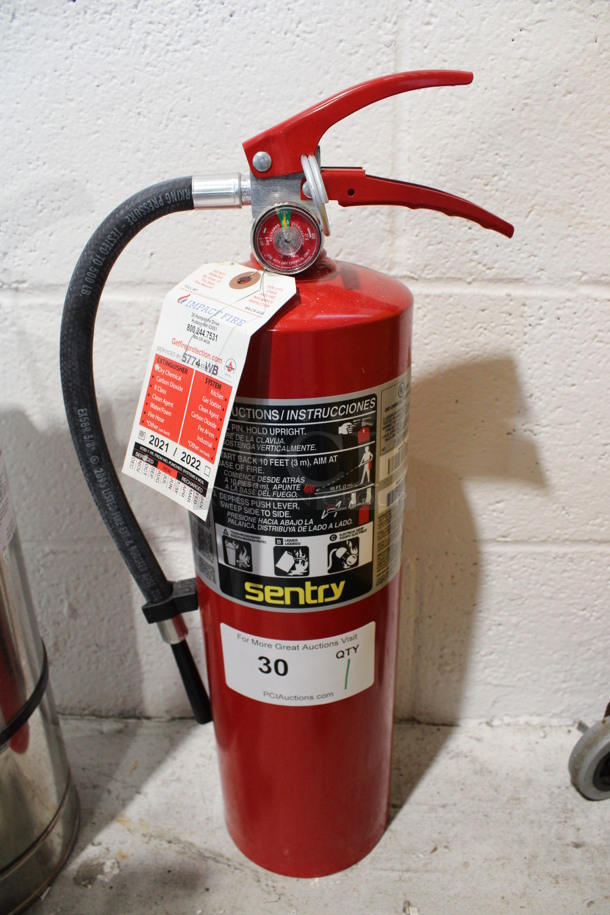 Sentry Dry Chemical Fire Extinguisher. 5x7x20