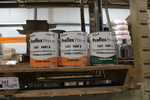 ALL ONE MONEY! FIVE PALLET LOT of Various Items Including Proflex Part A and B Flexible Epoxy, Liquid Rubber and Label Roll. BUYER MUST REMOVE. - Image 6 of 9