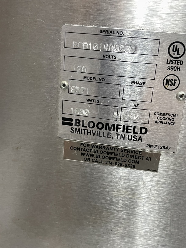 Bloomfield 8571-D3 Koffee King 3 Warmer Right Stepped Pourover Coffee Brewer, 120V; 1800W Tested and Working! - Image 6 of 6