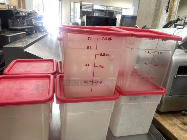 NSF Food Containers with Lids Ready for Commercial use 7L CAPACITY - Image 5 of 8