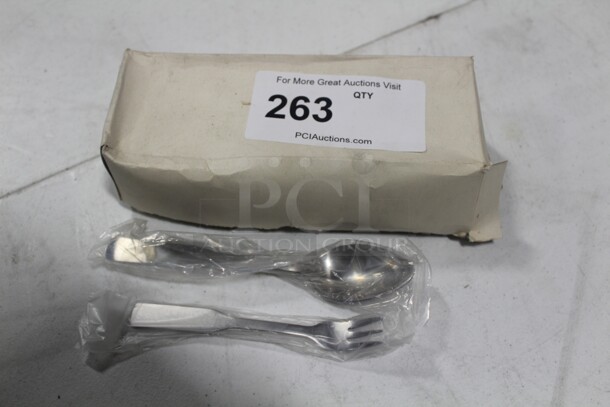 NEW IN BOX! 7 Boxes (36 Count Each) Brandware Colony Dessert Spoons. 7X Your Bid! 