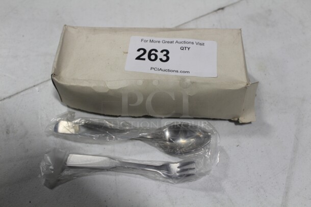 NEW IN BOX! 7 Boxes (36 Count Each) Brandware Colony Dessert Spoons. 7X Your Bid!  - Image 1 of 4