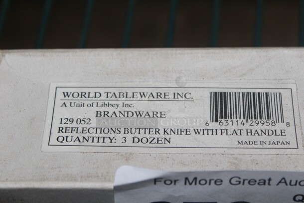 NEW IN BOX! 15 Boxes Miscellaneous Brandware Reflections Silverware. 15X Your Bid!  - Image 1 of 3