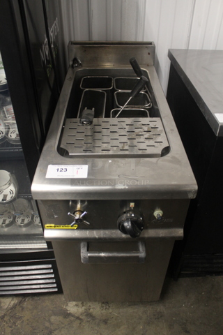 Stainless Steel Commercial Natural Gas Powered Pasta Cooker.