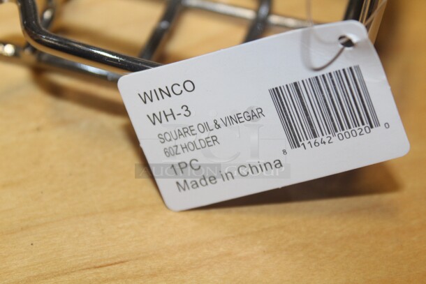 NEW! 7 Winco WH-3 Square Oil And Vinegar 6oz Holders. 7X Your Bid!  - Image 2 of 2
