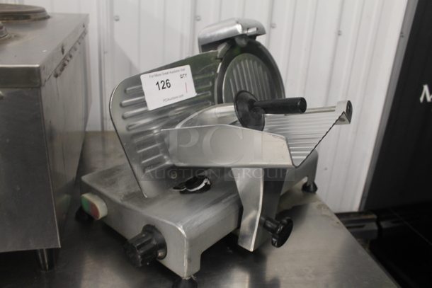 Avantco Stainless Steel Commercial Countertop Meat Slicer w/ Blade Sharpener. 115 Volts, 1 Phase. Tested and Working! - Image 2 of 6