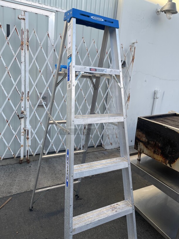 Nice! Werner Commercial Heavy Duty Step Ladder 250 Lbs  - Image 4 of 7