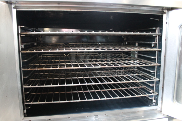 2 Southbend Marathoner Gold Stainless Steel Commercial Natural Gas Powered Full Size Convection Ovens w/ View Through Doors, Metal Oven Racks and Thermostatic Controls. 2 Times Your Bid! - Image 4 of 9