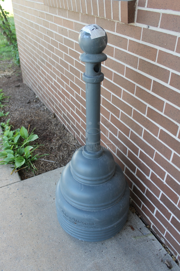 Safe Smoker Gray Floor Style Cigarette Butt Disposal Receptacle. (outside) - Image 2 of 5