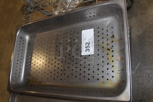 3 Vollrath Full Size X 2.5" Perforated Insert/Pans. 3X Your Bid!  - Image 2 of 4