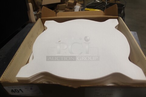 NEW IN BOX! 6 Boxes (100 Count Each) 14" Circular Oil Filters With Tabs And 1 Box Dean Filter Paper. 7X Your Bid!