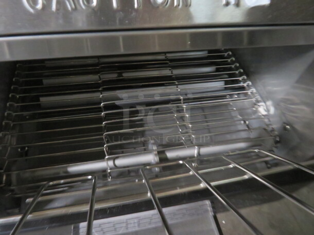 One Stainless Galaxy Conveyor Toaster. Model# 177GCT10. 120 Volt. 1750 Watt. 14.5X22X16.5. LOOKS NEW! - Image 5 of 5