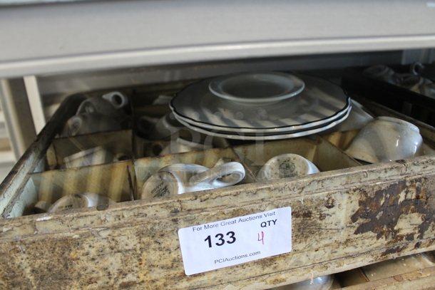 ALL ONE MONEY! Lot of 4 Dish Caddies of Various Dishes Including Ceramic Mugs - Image 2 of 5