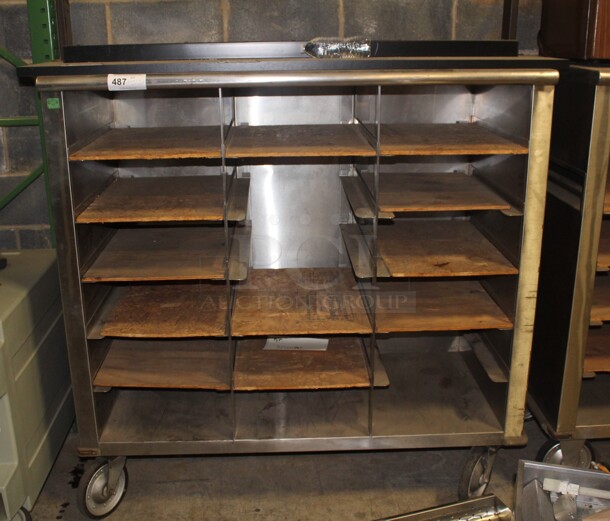 GREAT FIND! Like New Commerical Pan Cabinet On Casters. 56X26X56. Cabinet Only! 