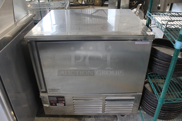 2011 Piper Products Servolift Eastern RCM054S Stainless Steel Commercial Floor Style Single Door Undercounter Blast Chiller w/ Probe on Commercial Casters. 208-240 Volts, 1 Phase. - Image 1 of 7