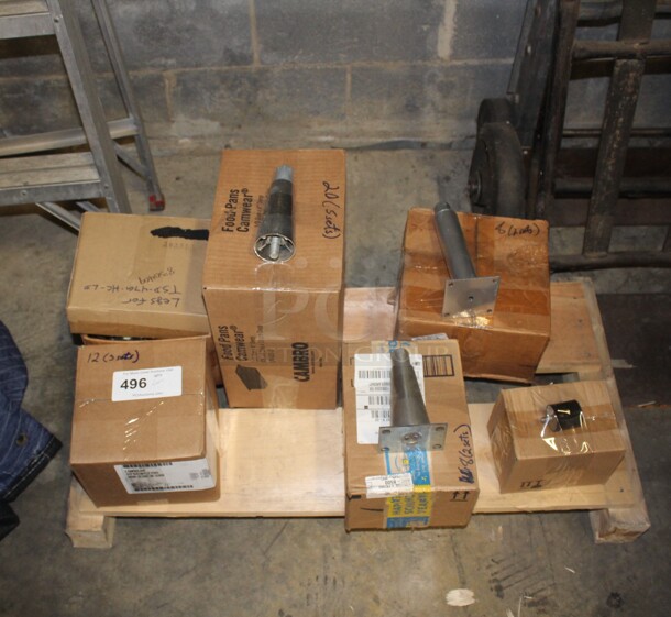 NEW! 6 Boxes Various Equipment Legs. 6X Your Bid! 