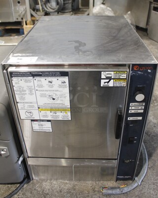 Groen Stainless Steel Commercial Electric Powered Single Compartment Steam Cabinet. 230 Volts. 