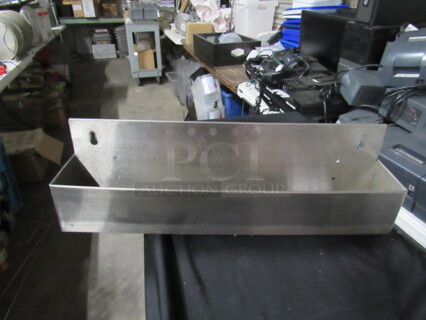One 22 Inch Stainless Steel Bottle Rail.