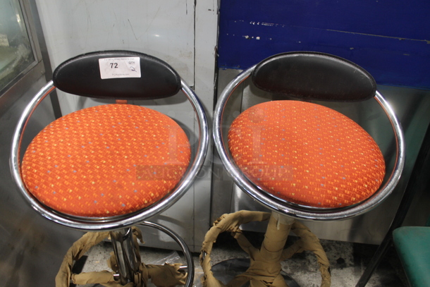 2 BRAND NEW! Bar Height Stools w/ Foot Rest Bar. 2 Times Your Bid! - Image 2 of 4