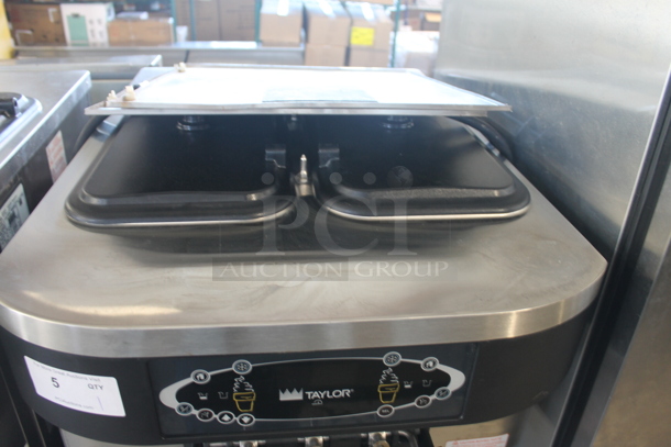 2013 Taylor C723-33 Stainless Steel Commercial Water Cooled Floor Style 2 Flavor w/ Twist Soft Serve Ice Cream Machine on Commercial Casters. 208-230 Volts, 3 Phase. - Image 2 of 11