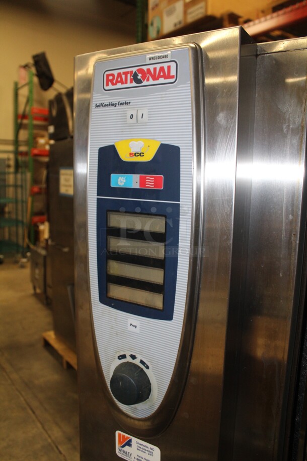 AWESOME! Rational Model SCC-201 Commercial Stainless Steel 5 Senses Electric Combi Oven On Legs. 35x31x71. 208/240V. 3 Phase.  - Image 5 of 8