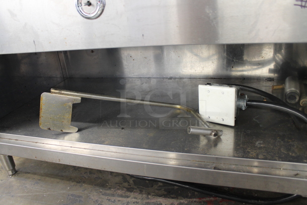 L&J Restaurant Stainless Steel Commercial Floor Style Electric Powered Steam Table w/ Under Shelf and 6 Fry Baskets. 208 Volts, 1 Phase. - Image 4 of 5