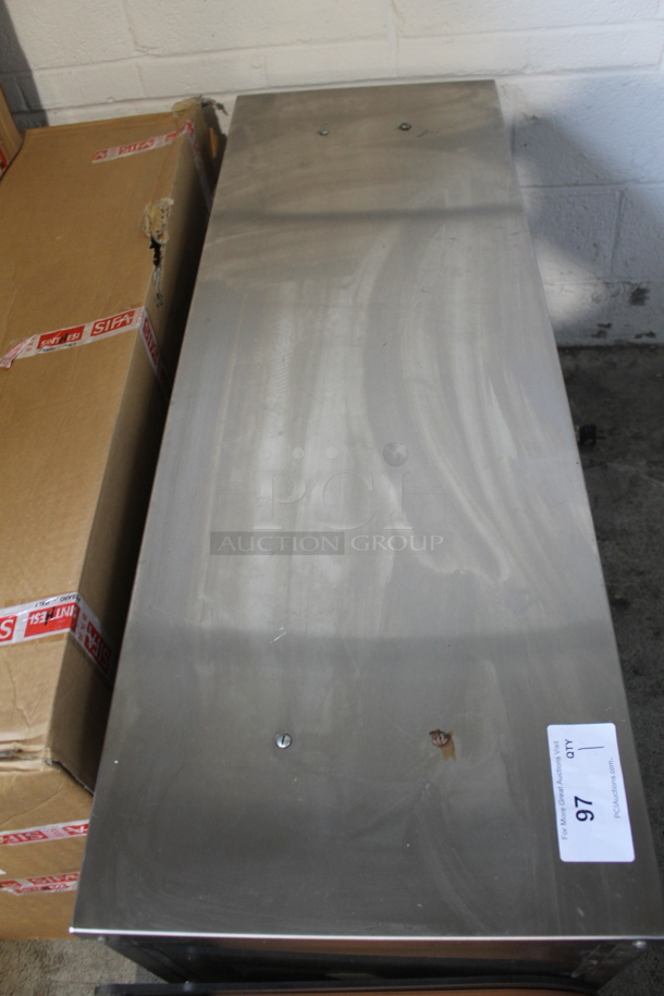 Stainless Steel Commercial Warming Cabinet Merchandiser Display Case w/ 2 American Permanent Ware FD-36 Warming Strips. 120 Volts, 1 Phase. Tested and Does Not Power On - Image 2 of 7