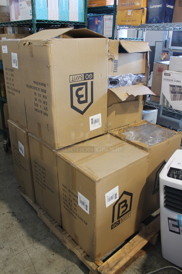 10 BRAND NEW IN BOX! GoBayit JD-YC8PK Clear Poly Bins. 10 Times Your Bid! - Image 1 of 5