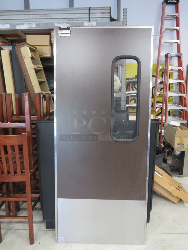One NEW Kitchen Traffic Door. 35.5X82.5 - Image 1 of 1