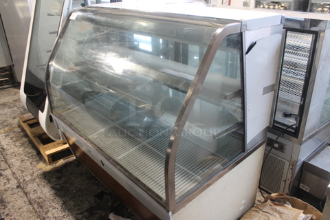 BRAND NEW SCRATCH AND DENT! CustomCool CGD5R Stainless Steel Commercial Floor Style Deli Display Case Merchandiser. 115 Volts, 1 Phase. Does Not Come w/ Remote Compressor.