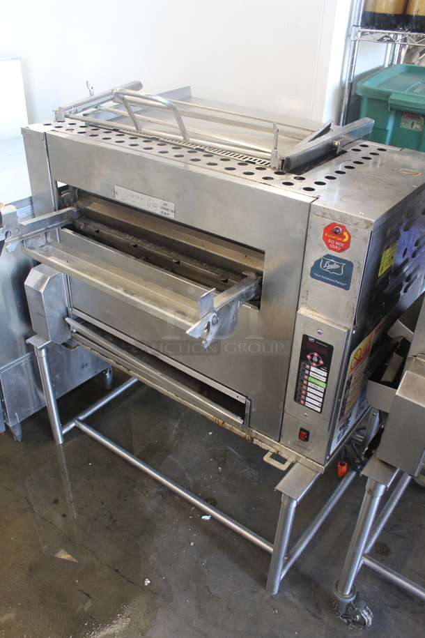 Duke Stainless Steel Commercial Natural Gas Powered Charbroiled Burger Grill on Metal Legs. - Image 1 of 10