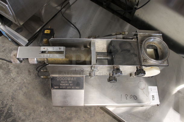 Goodway PF10T Stainless Steel Commercial Countertop Muffin Depositor.  - Image 4 of 5