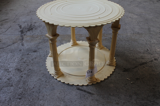 Poly 2 Tier Cake Stand.