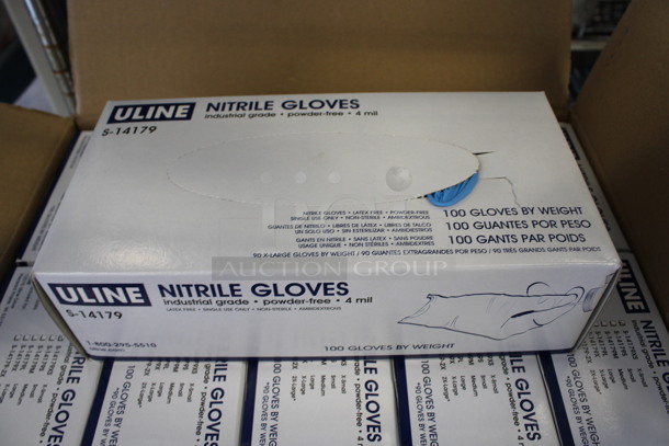 10 BRAND NEW! Boxes of Small Uline S14179 Nitrile Gloves. 10 Times Your Bid! - Image 1 of 6