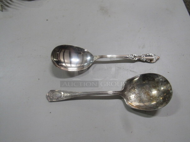 Silver Serving Spoons. 2XBID