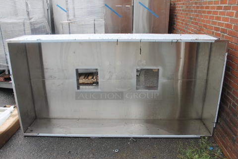 BRAND NEW SCRATCH AND DENT! 8' Stainless Steel Commercial Steam Hood.