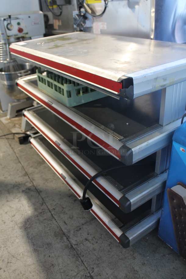 Hatco GR2SDH-48T Stainless Steel Commercial 3 Tier Warming Display Merchandiser. 120/208-240 Volts.  - Image 2 of 9