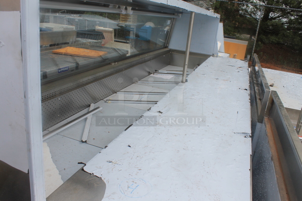 BRAND NEW SCRATCH AND DENT! CustomCool SALBAR-120 Stainless Steel Commercial Refrigerated Prep Table. Does Not Come w/ Remote Compressor.  - Image 3 of 7