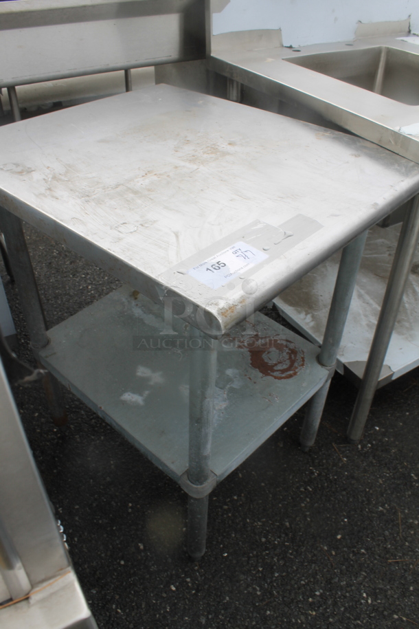 Stainless Steel Commercial Table w/ Metla Under Shelf.  - Image 2 of 3