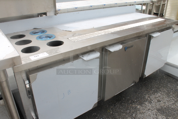 BRAND NEW SCRATCH AND DENT! CustomCool Stainless Steel Commercial Soda Station w/ 3 Doors on Commercial Casters. Does Not Come w/ Remote Compressor. - Image 2 of 8