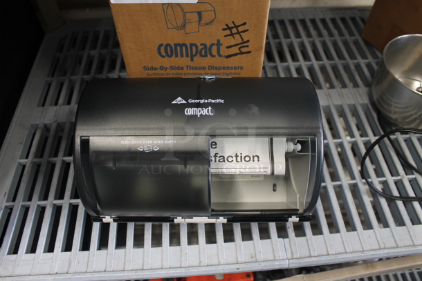 BRAND NEW IN BOX! Georgia Pacific Compact Toilet Paper Dispenser. - Image 1 of 4