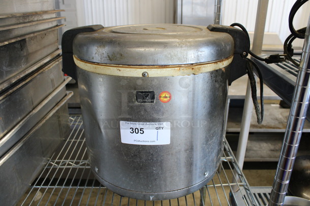 Zojirushi Metal Rice Cooker. 17x15x15 - Image 1 of 4