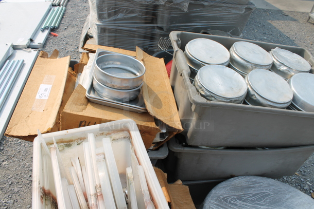 ALL ONE MONEY! Lot of Red Bowl, Steamer Pot, Potato Masher, Mixing Bowl, Cake Pans, Baking Sheets, AND MORE!  - Image 4 of 5