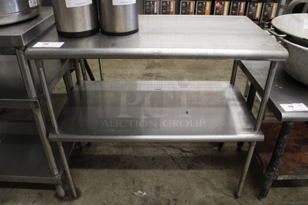 Stainless Steel Commercial Table w/ Under Shelf. 36x20x33