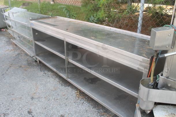 Stainless Steel Commercial Table w/ 2 Under Shelves.  - Image 3 of 5