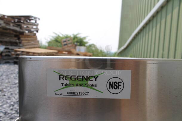 BRAND NEW SCRATCH AND DENT! Regency 600IB213OC7 Commercial Stainless Steel Underbar Ice Bin With 7 Circuit Post-Mix Cold Plate, Bottle Holders And Legs. - Image 4 of 7