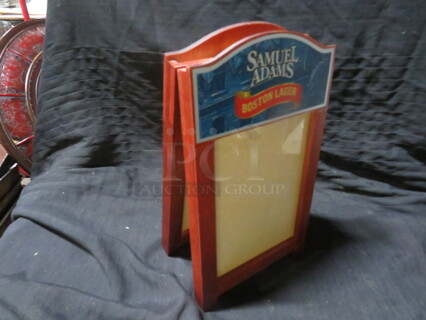 NEW Table Top Sam Adams Sidewalk Table Tents. 12XBID