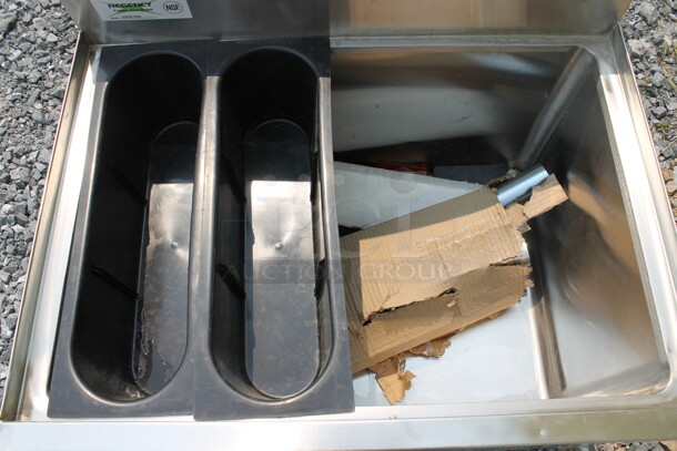 BRAND NEW SCRATCH AND DENT! Regency 600IB1824 Commercial Stainless Steel Underbar Ice Bin.  - Image 2 of 9