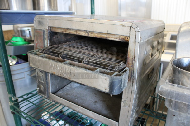 Waring Stainless Steel Commercial Countertop Electric Powered Conveyor Toaster Oven. 115 Volts, 1 Phase. 15x19x14 - Image 2 of 5