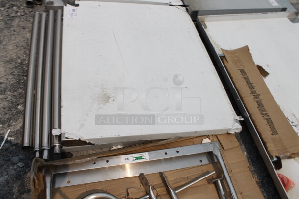 BRAND NEW SCRATCH AND DENT! Regency 600TS3036S Commercial Stainless Steel Disassembled Work Table With Undershelf And Legs. - Image 2 of 5